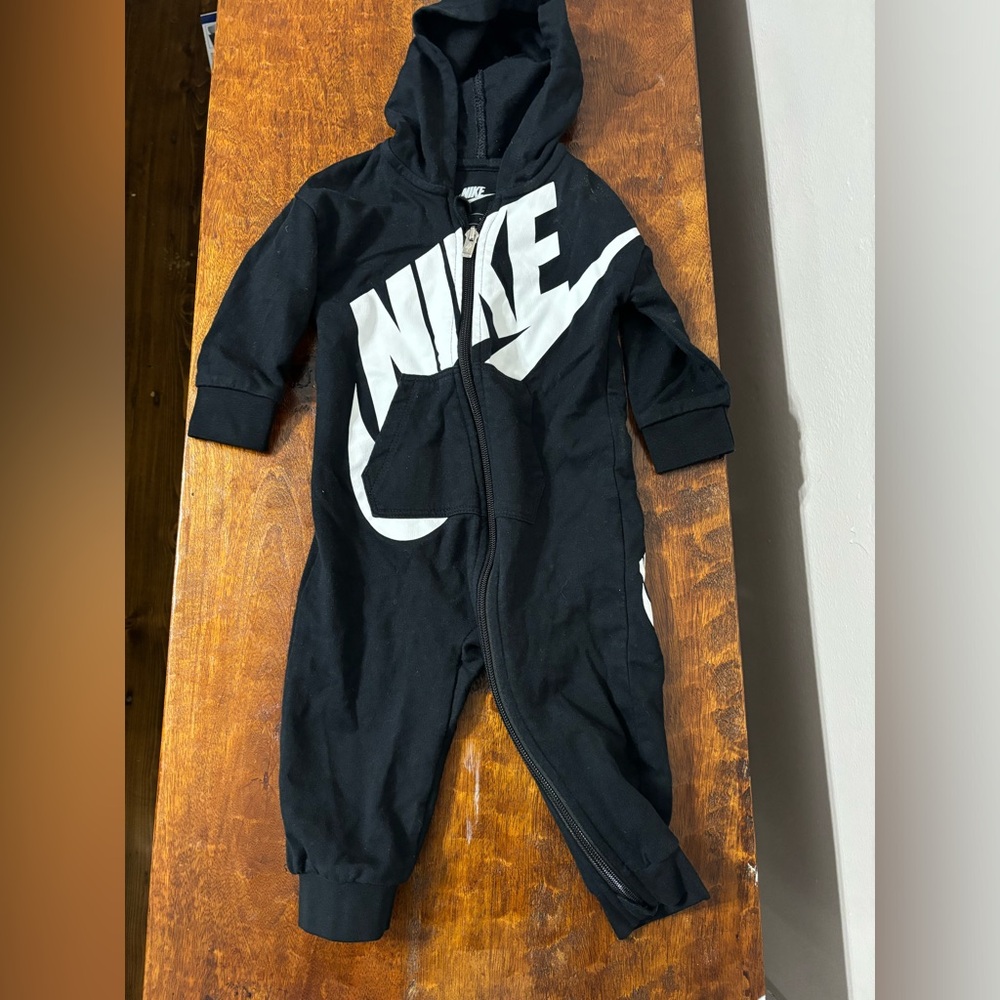 Nike Black and White Kids One Piece Footie